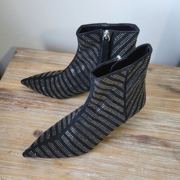 Zara Shoes Zara Shiny Ankle Boots Poshmark